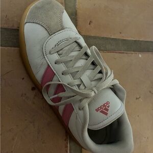 Adidas White and Pink Athletic Shoes